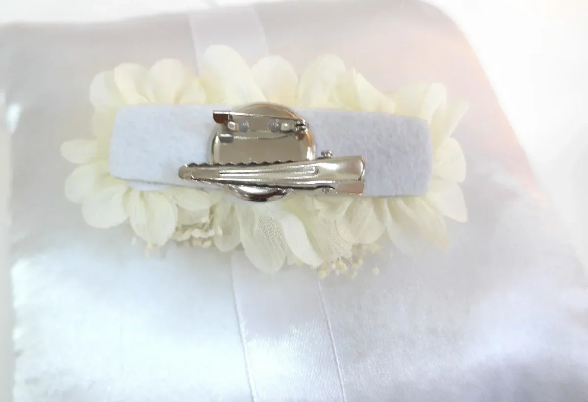 Tocado/broche beig - Imagen 4