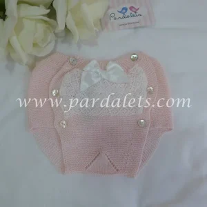 Braguita bebe hilo rosa con puntilla Paz Rodriguez