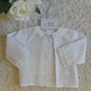CAMISA BATISTA BLANCA Y GRIS
