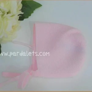Capota lana rosa punto bobo