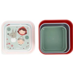 3 Cajas Almuerzo Little Red Tutete