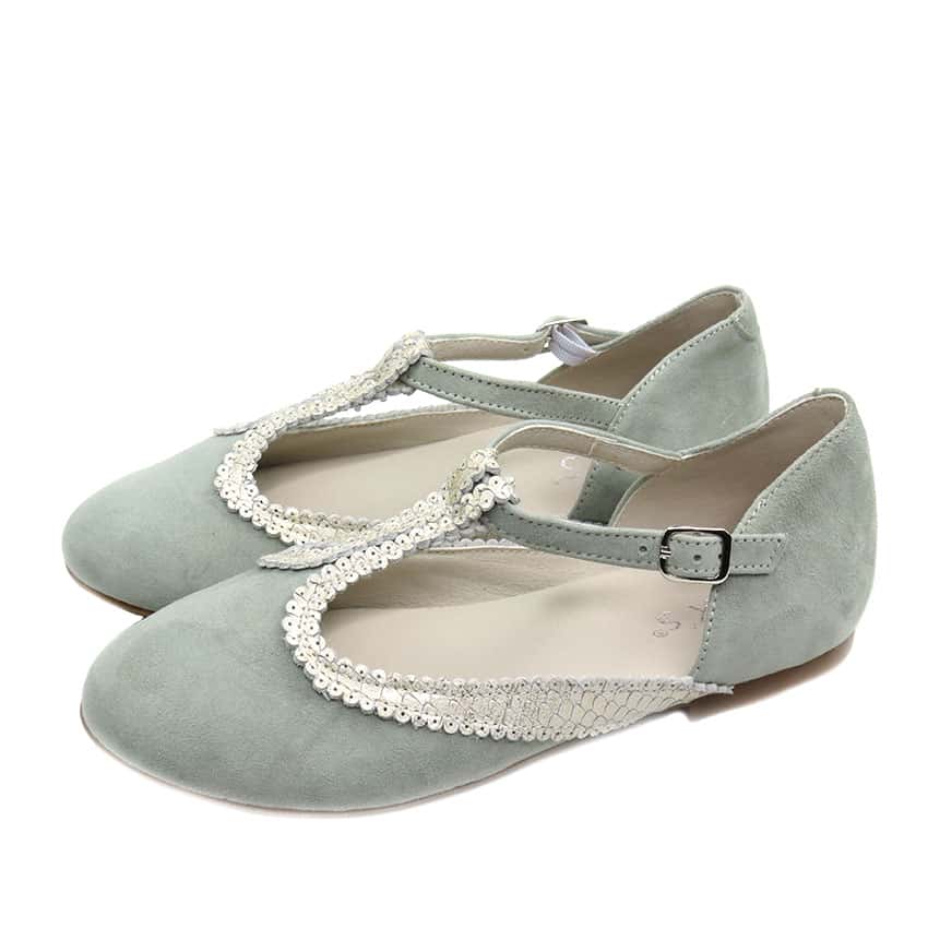 Mercedita Verde Comunion Gux´s Shoes - Imagen 3